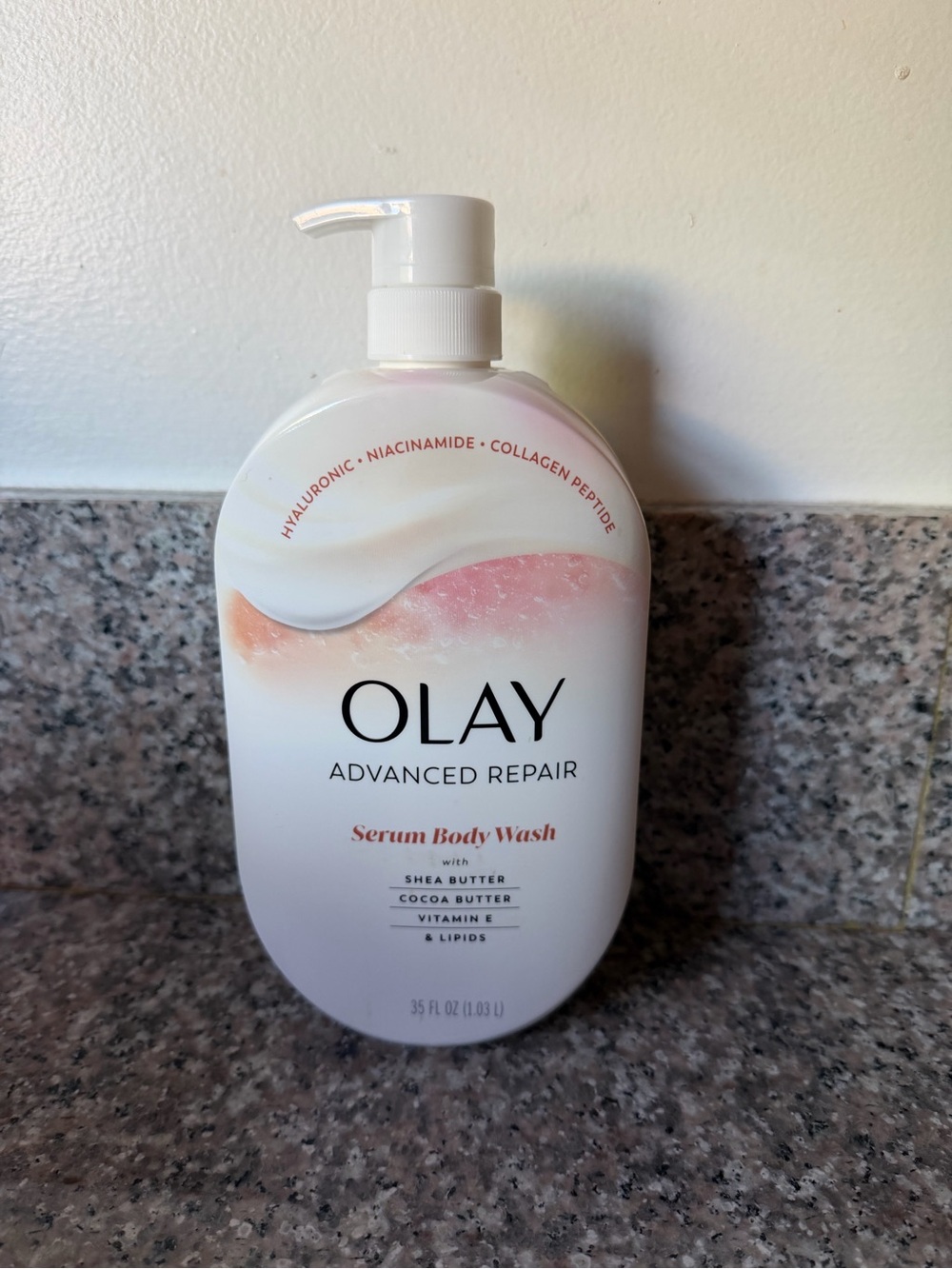 OLAY Advanced Repair Serum Body Wash - White and Pink